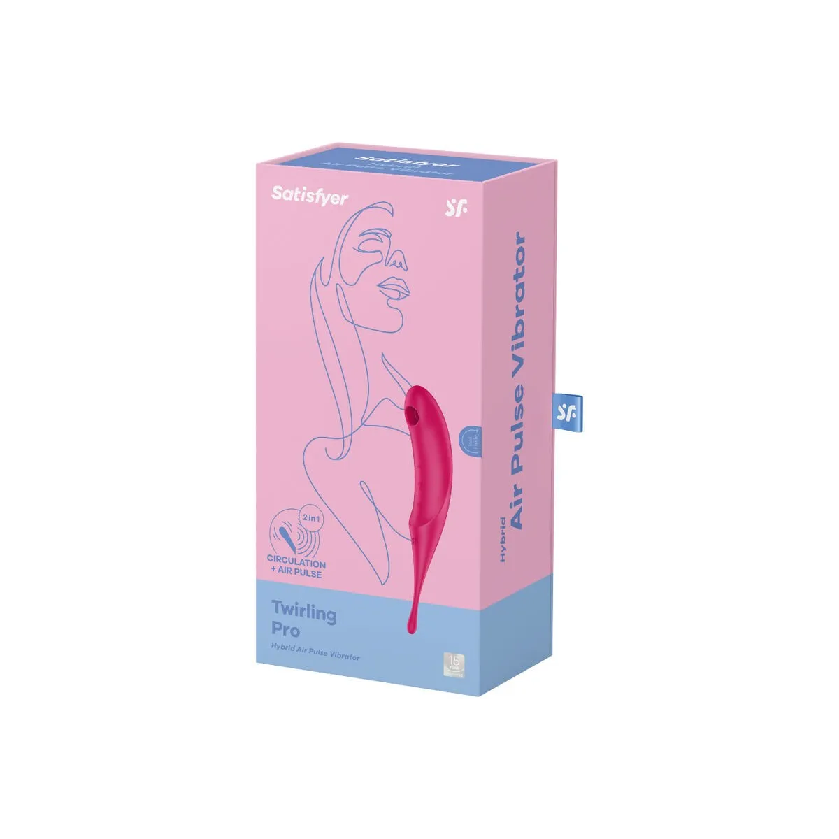 Twirling Pro Air Pulse Stimulator & Vibrator Rot von Satisfyer Air Pulse | Fesselliebe.de