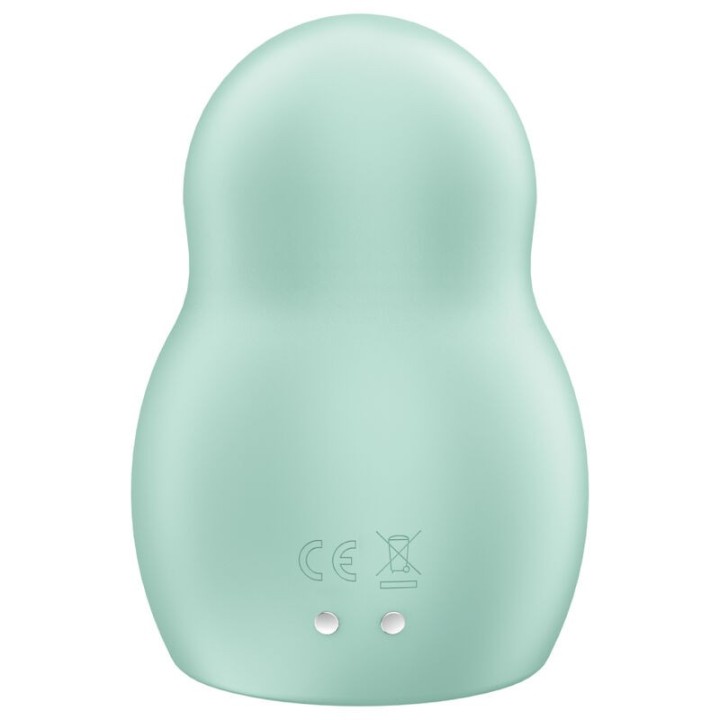 Pro To Go 1 Doppelter Luftpulsstimulator & Vibrator Grün von Satisfyer Air Pulse | Fesselliebe.de