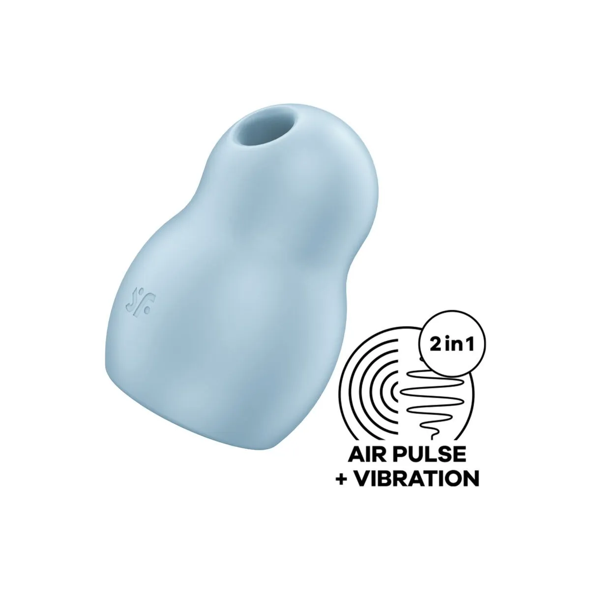 Pro To Go 1 Doppelter Luftpulsstimulator & Vibrator Blau von Satisfyer Air Pulse | Fesselliebe.de