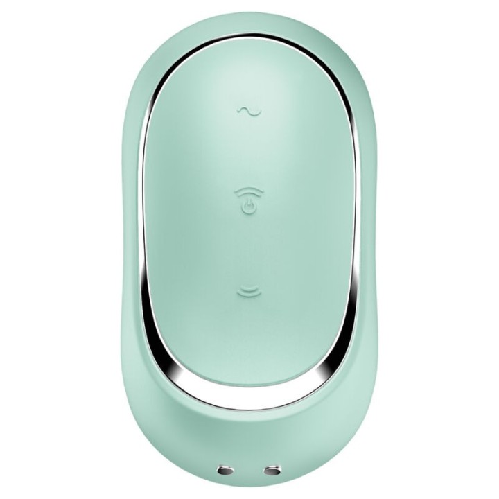 Pro To Go 2 Doppelter Luftpulsstimulator & Vibrator Grün von Satisfyer Air Pulse | Fesselliebe.de