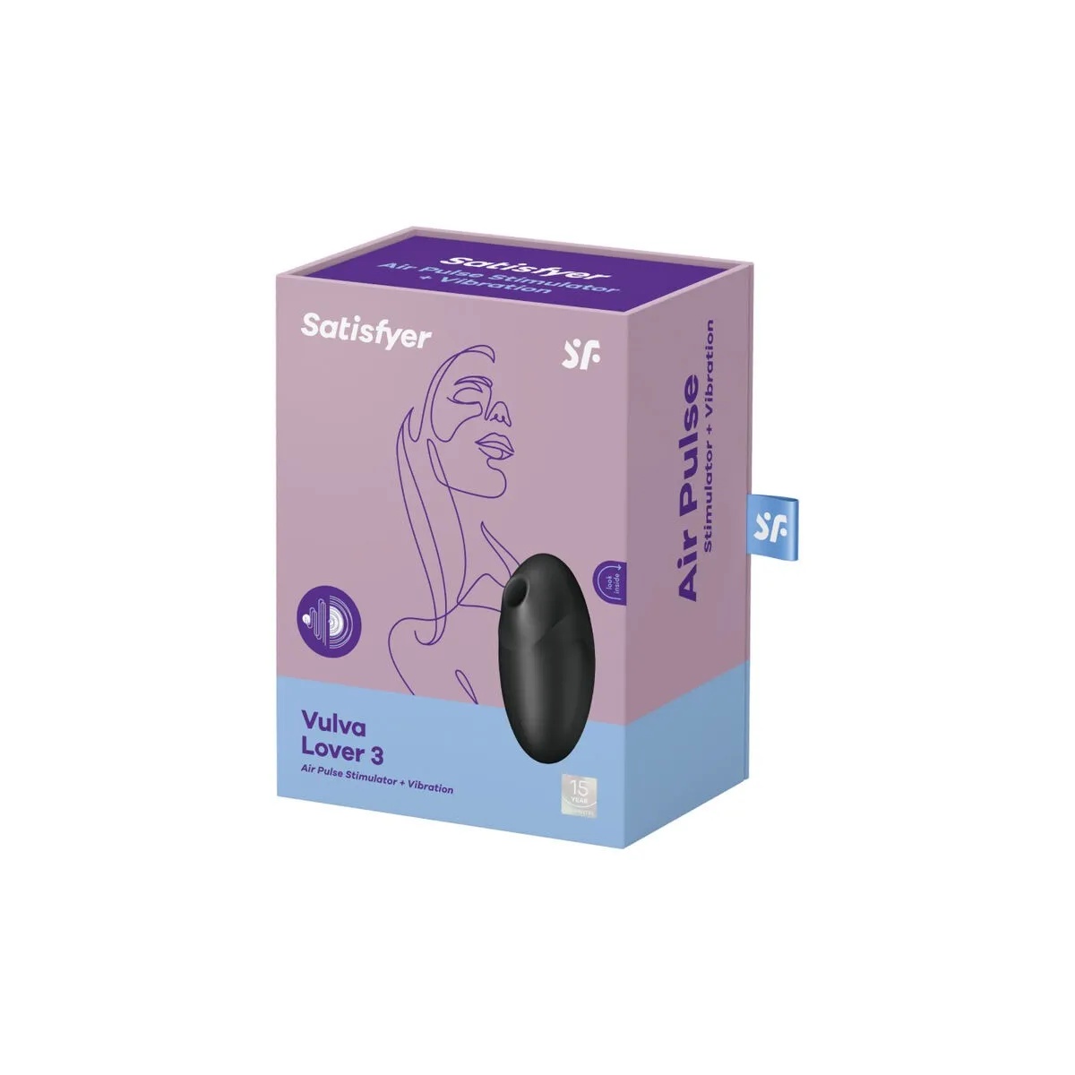 Vulva Lover 3 Luftpulsstimulator & Vibrator Schwarz von Satisfyer Air Pulse | Fesselliebe.de