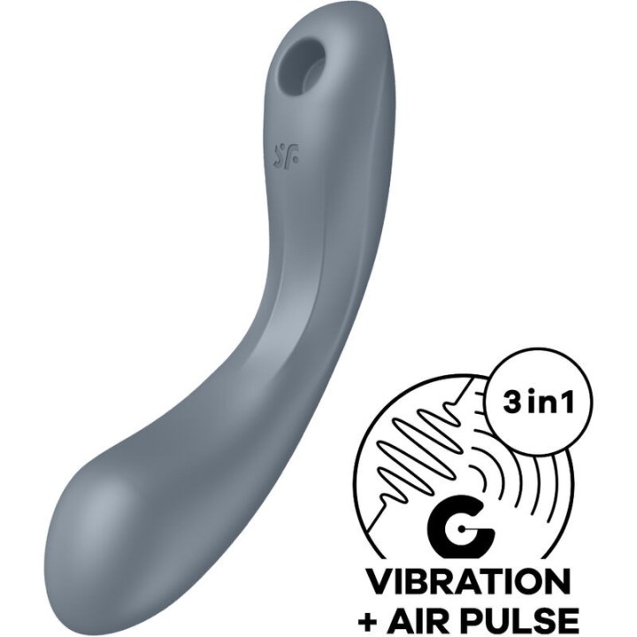 Curve Trinity 1 Air Pulse Vibration Grau von Satisfyer Air Pulse | Fesselliebe.de