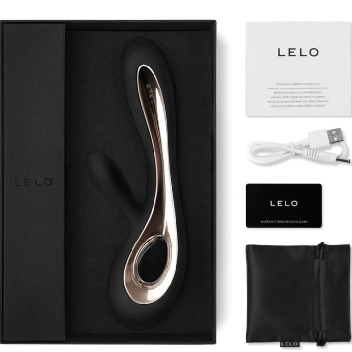 Soraya 2 Schwarzer Rabbitvibrator von Lelo | Fesselliebe.de