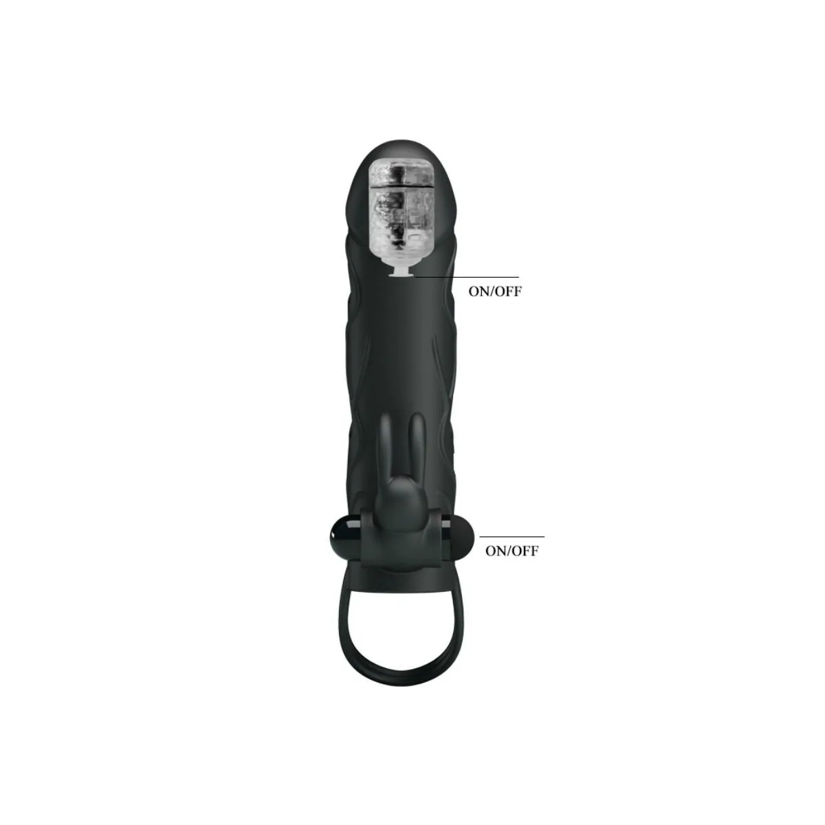 Silikonhülle mit Vibration 14 cm 2,0 von Pretty Love | Fesselliebe.de