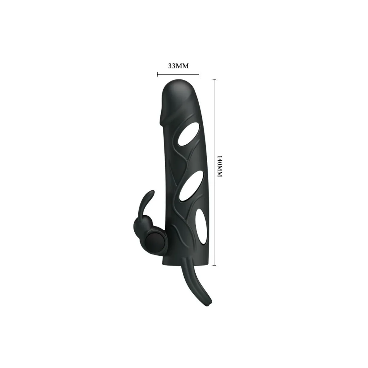 Silikonhülle mit Vibration 14 cm 2,0 von Pretty Love | Fesselliebe.de