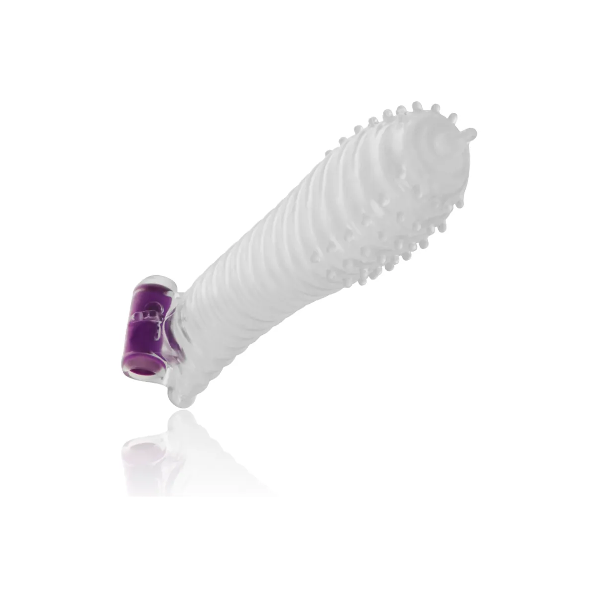 Strukturierte Penishülle mit Vibrierender Kugel von Ohmama | Fesselliebe.de