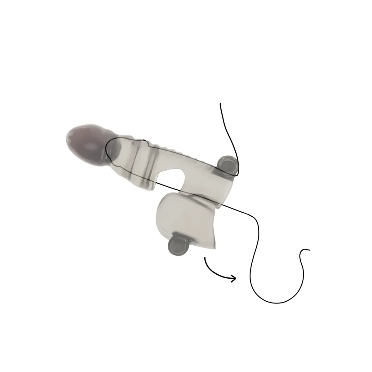 Penis- und Hodenhülle mit 3 Motoren von Ohmama | Fesselliebe.de