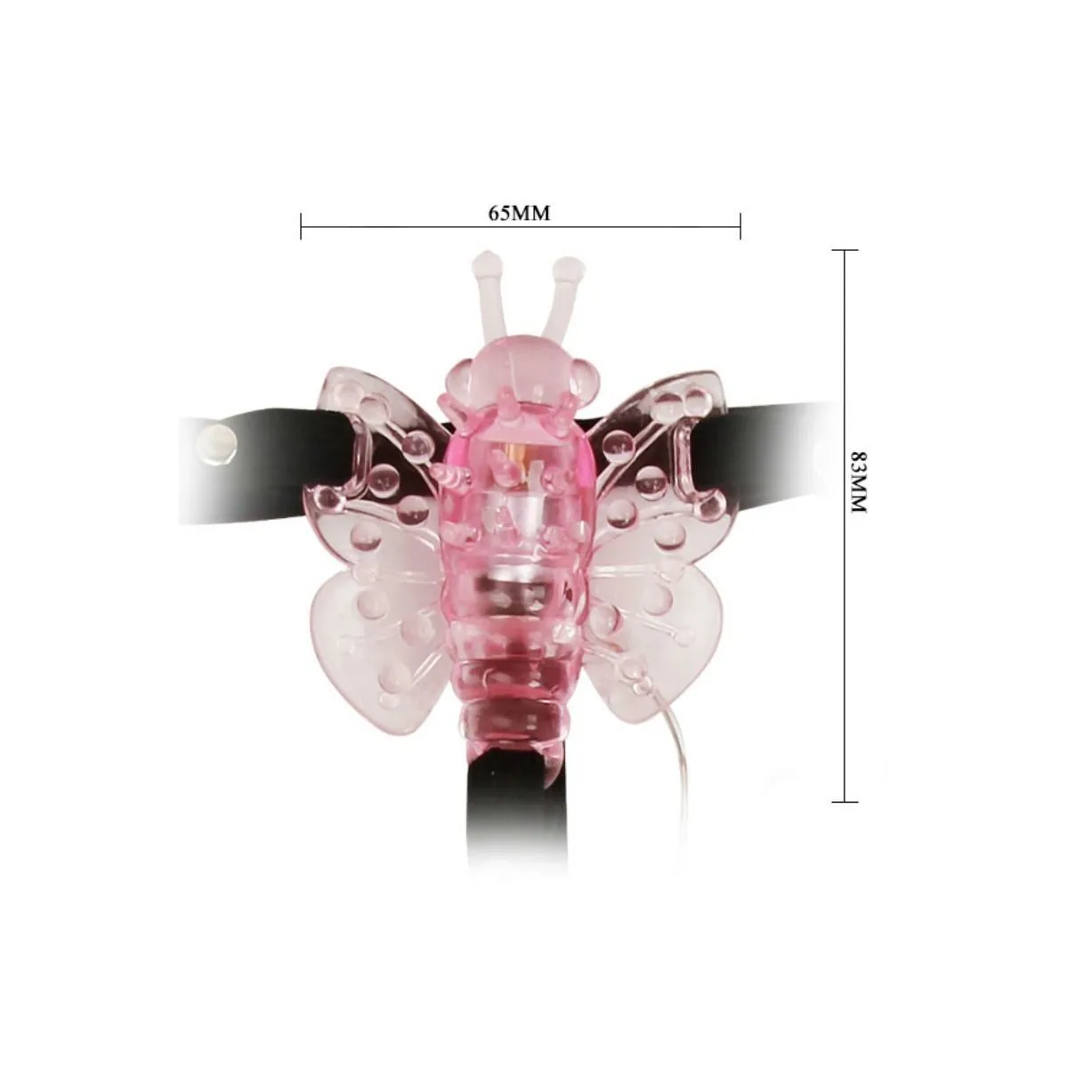 Gurt mit Vibrierendem Schmetterling mit Mehreren Geschwindigkeiten von Baile Stimulating | Fesselliebe.de