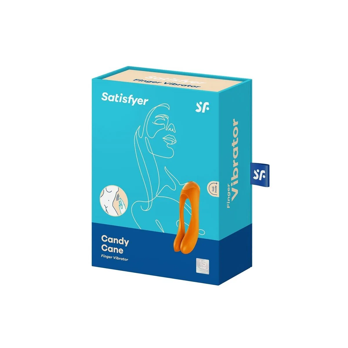 Candy Cane Fingervibrator Orange von Satisfyer Vibrator | Fesselliebe.de