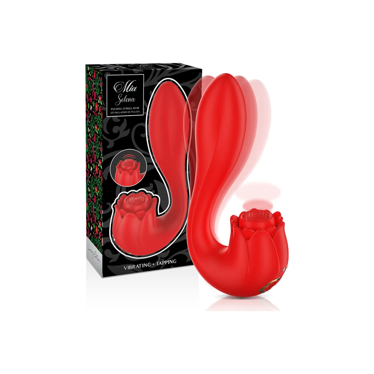 Selena Stimulator Vibrieren + Klappen Rot von Mia | Fesselliebe.de