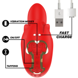 Selena Stimulator Vibrieren + Klappen Rot von Mia | Fesselliebe.de