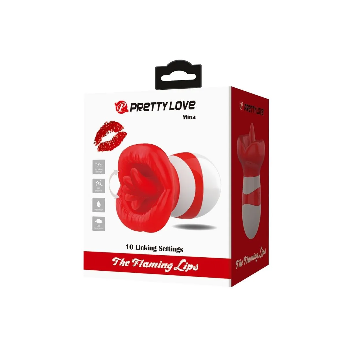 Mina Zungenstimulator Hellrot von Pretty Love Flirtation | Fesselliebe.de