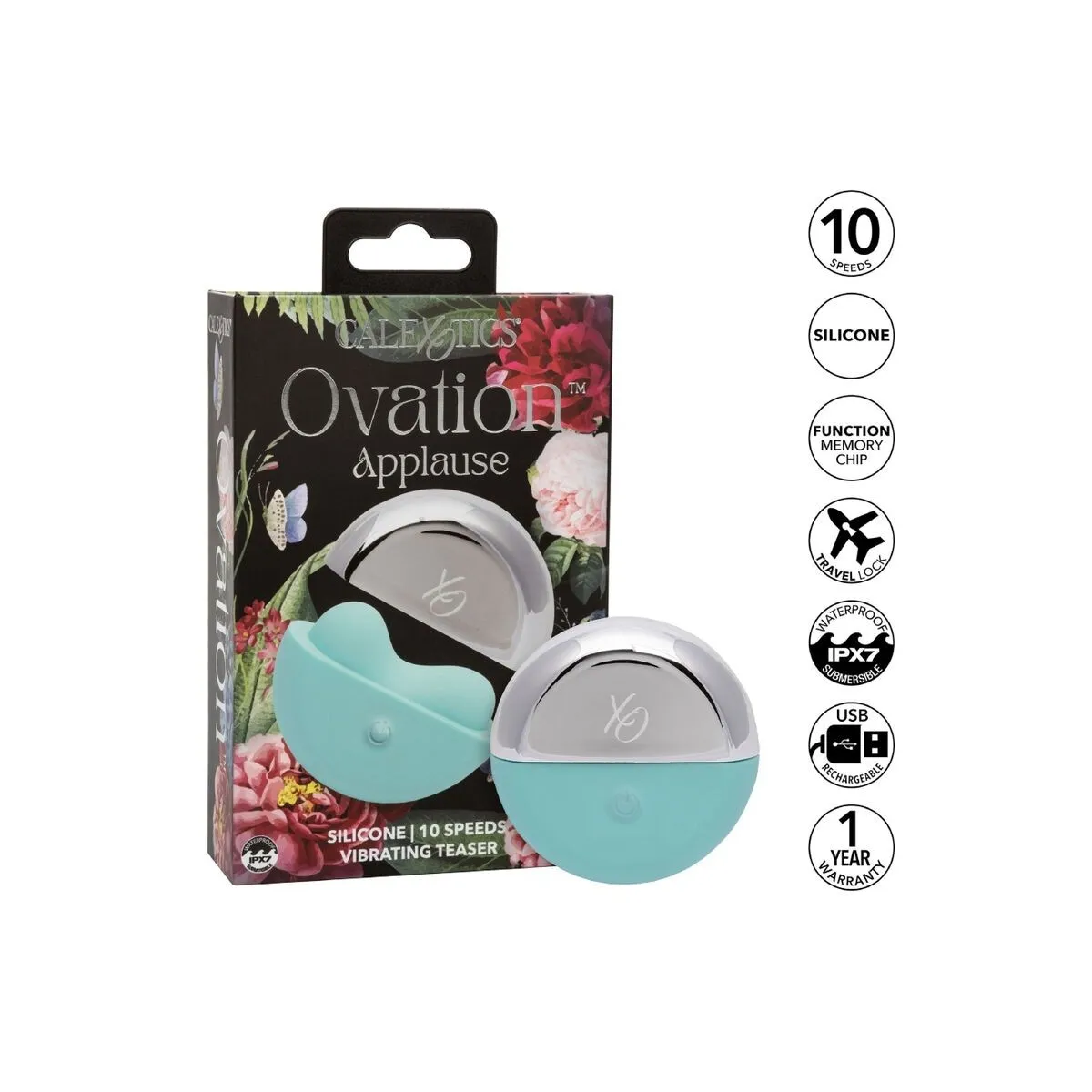 Ovation Applause Stimulator Aqua Green von Calexotics | Fesselliebe.de