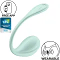 Smooth Petal G-Point Stimulator Wassergrün Kostenlose App von Satisfyer Partner