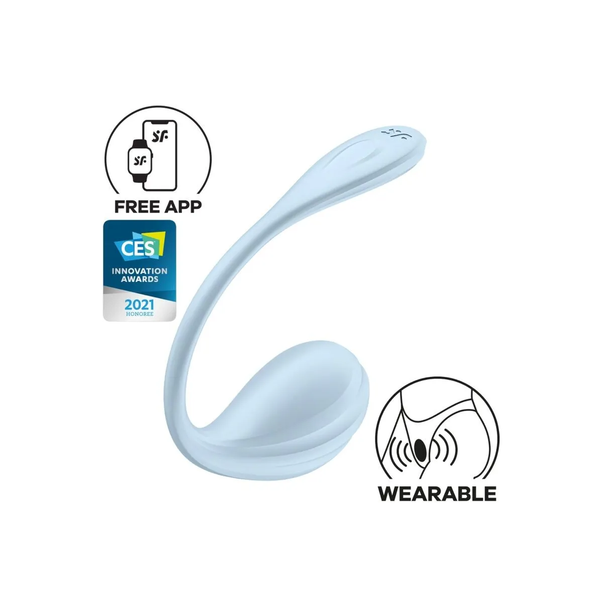 Smooth Petal G-Point Stimulator Himmelblau Kostenlose App von Satisfyer Partner | Fesselliebe.de