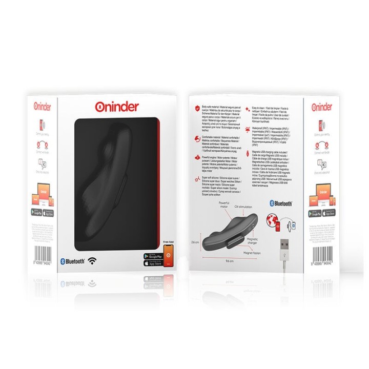 Manila Panty wiederaufladbarer Vibrator 9 Geschwindigkeiten 9,6 cm X 2,6 cm - Kostenlose App von Oninder | Fesselliebe.de
