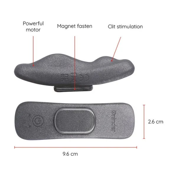 Manila Panty wiederaufladbarer Vibrator 9 Geschwindigkeiten 9,6 cm X 2,6 cm - Kostenlose App von Oninder | Fesselliebe.de