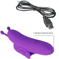 Snail Leistungsstarker Lila Fingerstimulator von Pretty Love