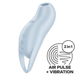 Pocket Pro 1 Klitoris-Stimulator Hellblau von Satisfyer Air Pulse | Fesselliebe.de