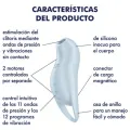 Pocket Pro 1 Klitoris-Stimulator Hellblau von Satisfyer Air Pulse