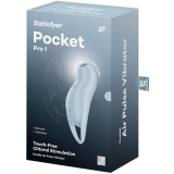 Pocket Pro 1 Klitoris-Stimulator Hellblau von Satisfyer Air Pulse | Fesselliebe.de