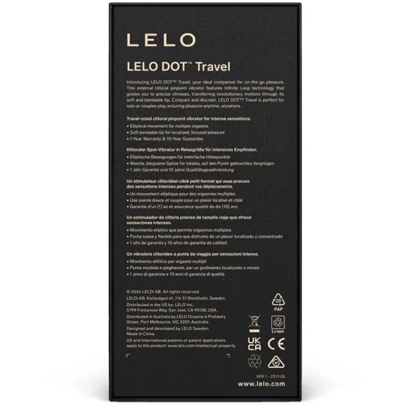 Dot Travel Klitoris-Stimulator Lila von Lelo | Fesselliebe.de