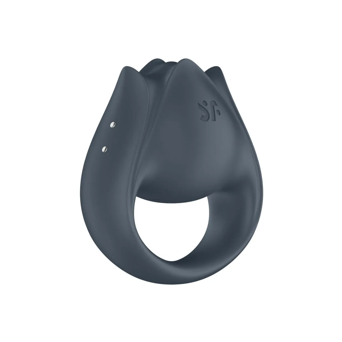 Perfect Pair 2 Multivibrator 2 In 1 Penisring und Fingerstimulator Grau von Satisfyer Partner | Fesselliebe.de