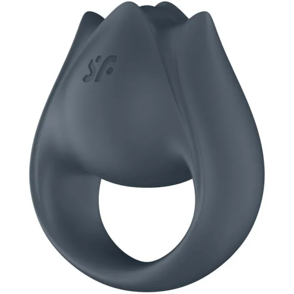 Perfect Pair 2 Multivibrator 2 In 1 Penisring und Fingerstimulator Grau von Satisfyer Partner | Fesselliebe.de