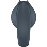 Perfect Pair 2 Multivibrator 2 In 1 Penisring und Fingerstimulator Grau von Satisfyer Partner | Fesselliebe.de