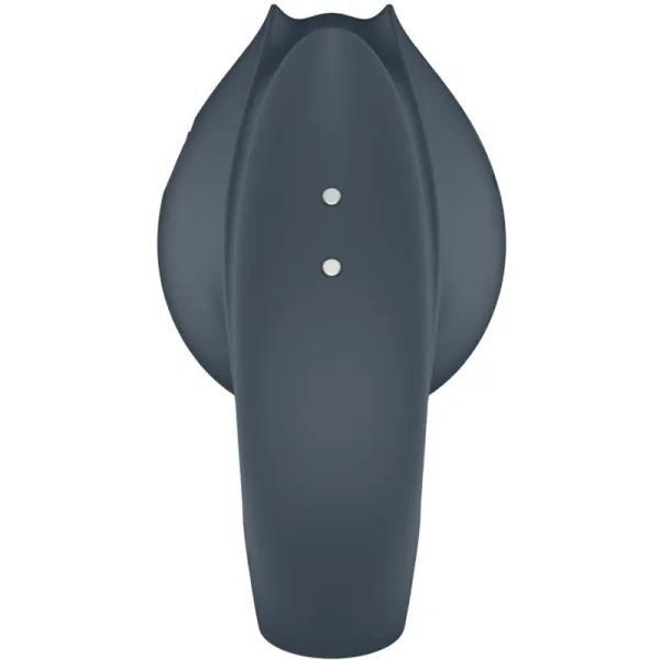 Perfect Pair 2 Multivibrator 2 In 1 Penisring und Fingerstimulator Grau von Satisfyer Partner | Fesselliebe.de