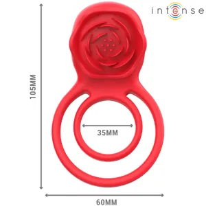 Gail Stimulator Rose 10 Vibrationen Rot mit Fernbedienung von Intense Fun