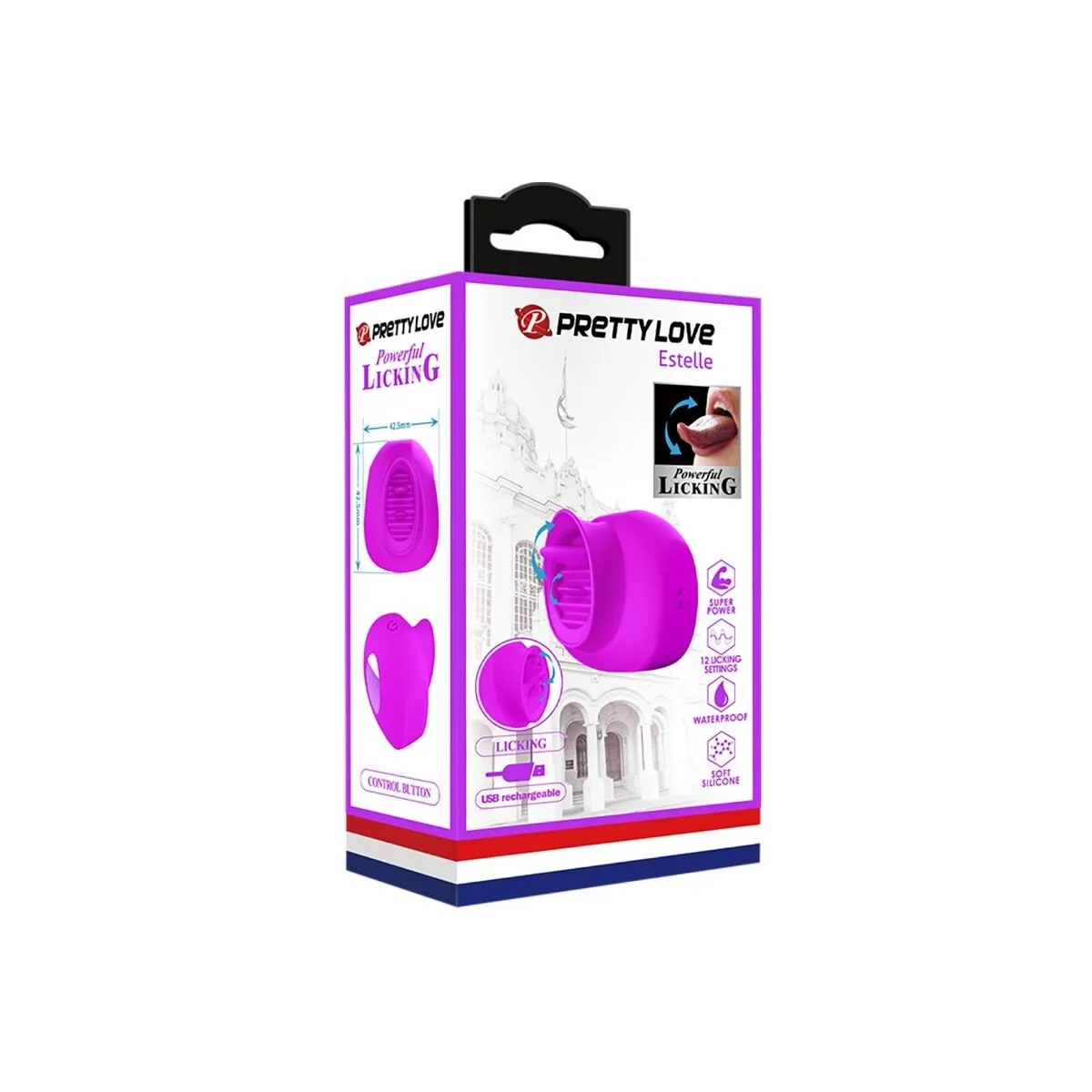 Estelle Zungen-Klitoris-Stimulator 12 Vibrationen Lila von Pretty Love | Fesselliebe.de