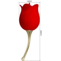 Rose Lover Rose Klitoris-Stimulator 12 Vibrationen Rot von Pretty Love