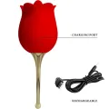 Rose Lover Rose Klitoris-Stimulator 12 Vibrationen Rot von Pretty Love
