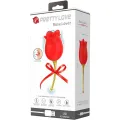Rose Lover Rose Klitoris-Stimulator 12 Vibrationen Rot von Pretty Love