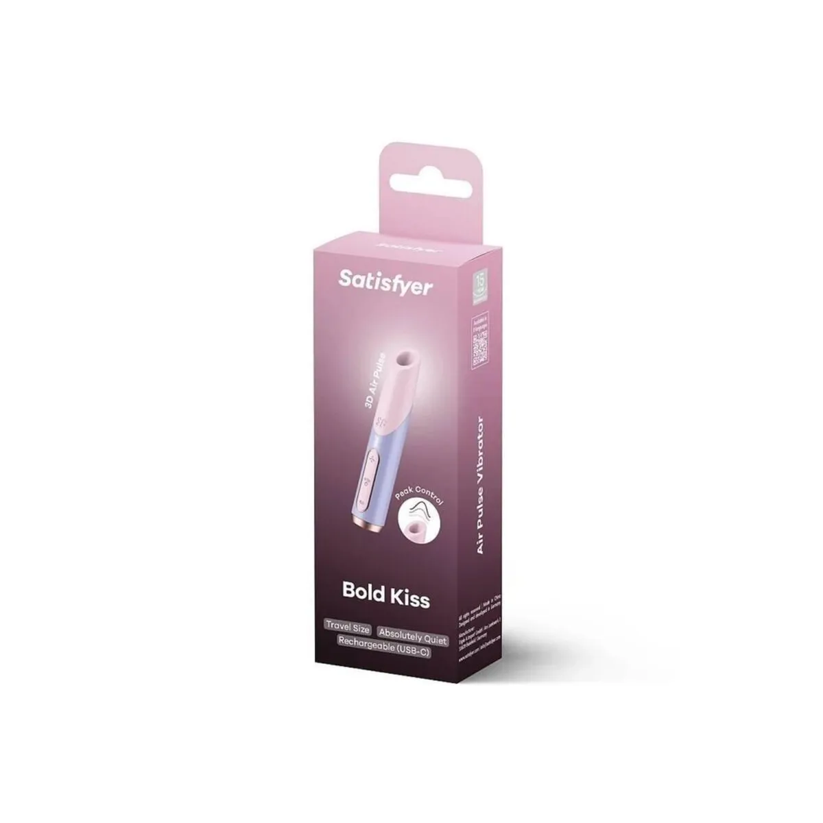 Bold Kiss Wave Klitoris-Stimulator Rosa / Violett von Satisfyer Air Pulse | Fesselliebe.de