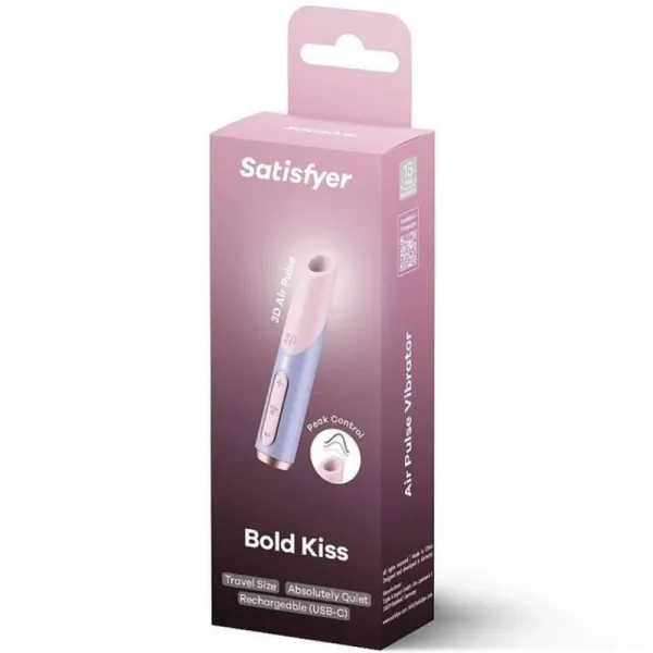 Bold Kiss Wave Klitoris-Stimulator Rosa / Violett von Satisfyer Air Pulse | Fesselliebe.de