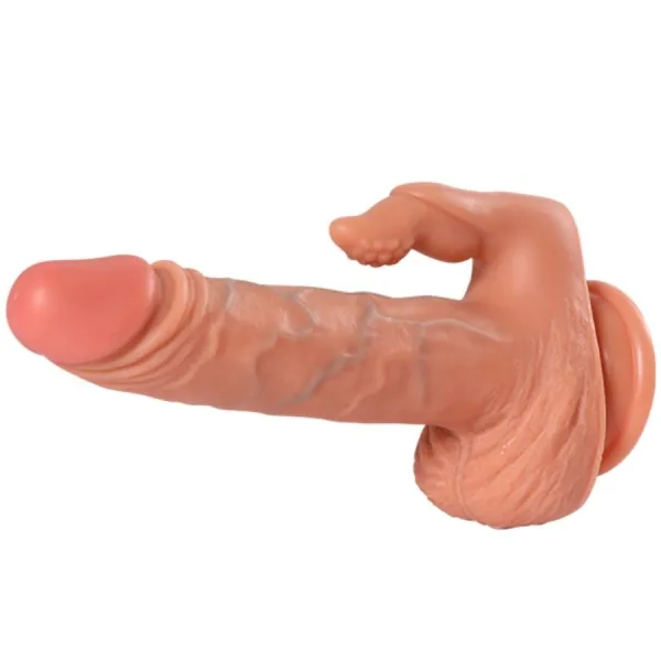 Julian Dildo und Klitorisstimulator mit Vibration und mit Fernbedienung 16 cm von Shequ | Fesselliebe.de