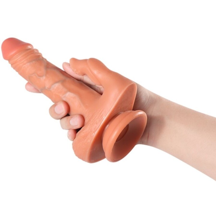 Julian Dildo und Klitorisstimulator mit Vibration und mit Fernbedienung 16 cm von Shequ | Fesselliebe.de