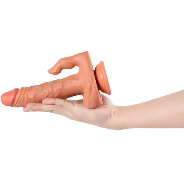 Julian Dildo und Klitorisstimulator mit Vibration und mit Fernbedienung 16 cm von Shequ | Fesselliebe.de