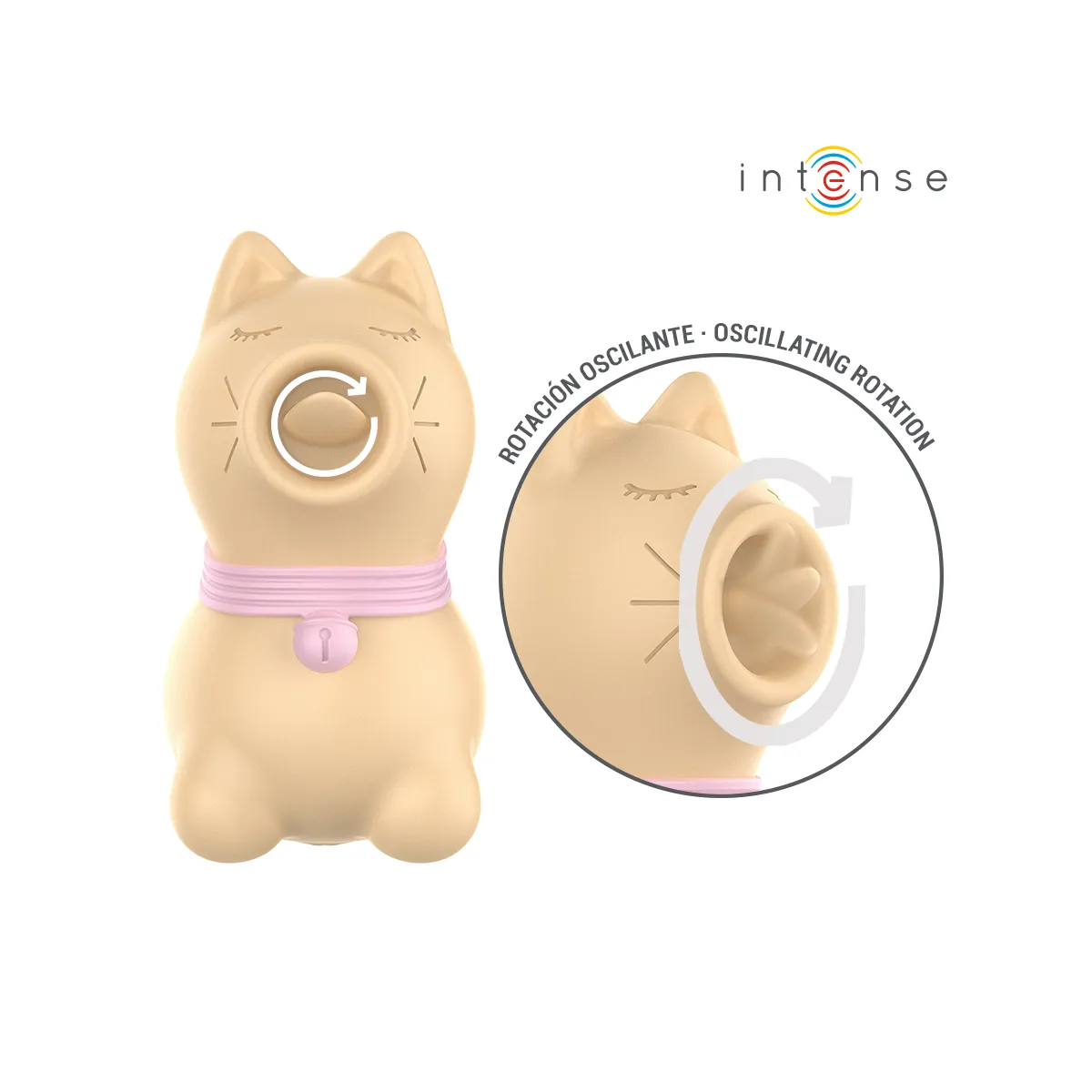 Toulouse Stimulator mit 360º Rotierender Zunge Gelb von Intense Fun | Fesselliebe.de