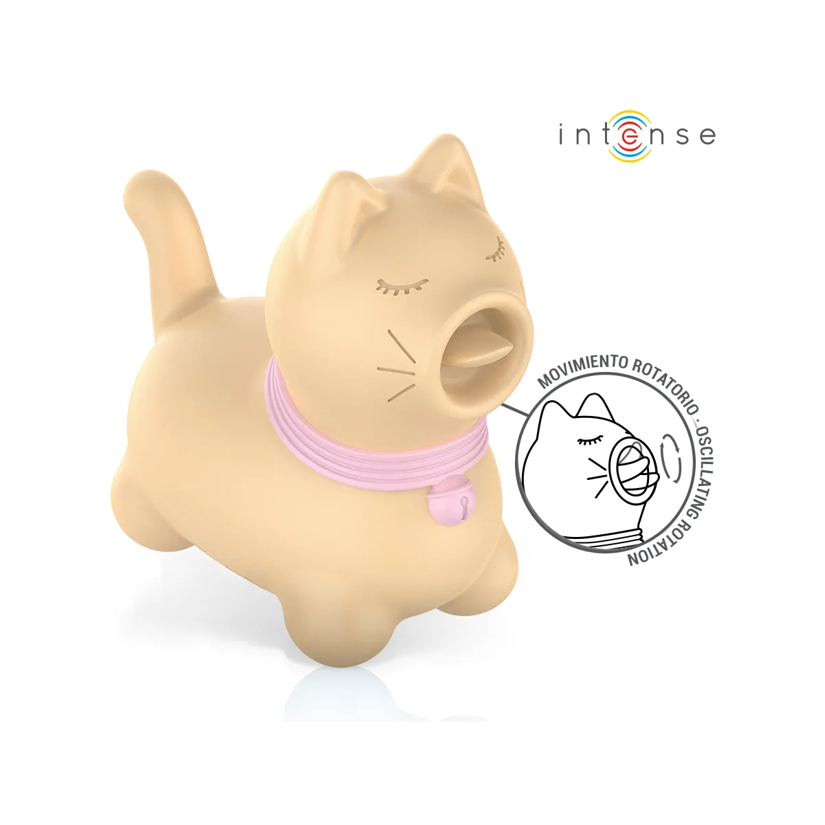 Toulouse Stimulator mit 360º Rotierender Zunge Gelb von Intense Fun | Fesselliebe.de