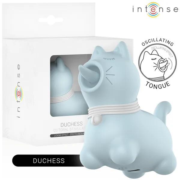 Duchess Stimulator mit Rotierender Zunge 360º Blau von Intense Fun | Fesselliebe.de