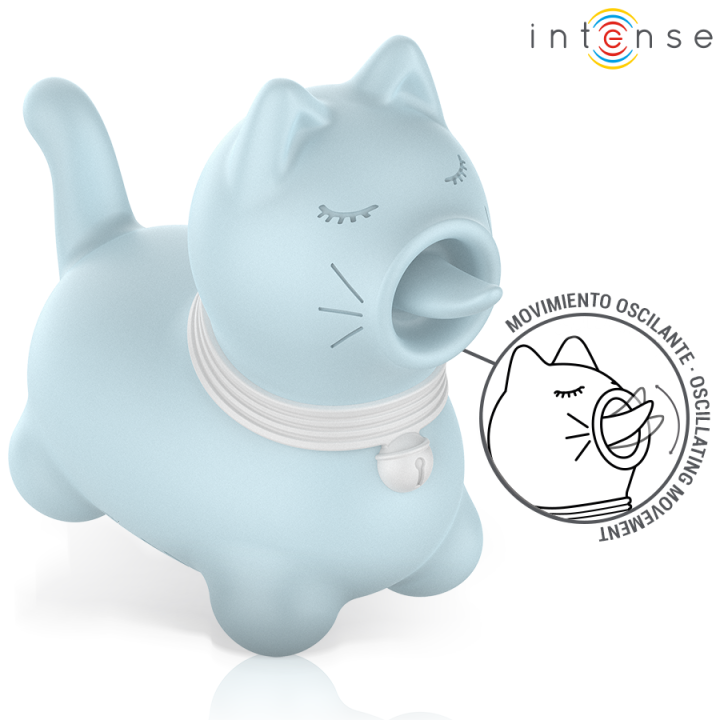 Duchess Stimulator mit Rotierender Zunge 360º Blau von Intense Fun | Fesselliebe.de