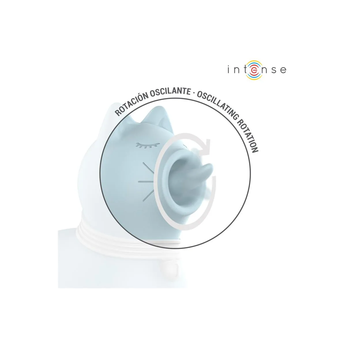 Duchess Stimulator mit Rotierender Zunge 360º Blau von Intense Fun | Fesselliebe.de