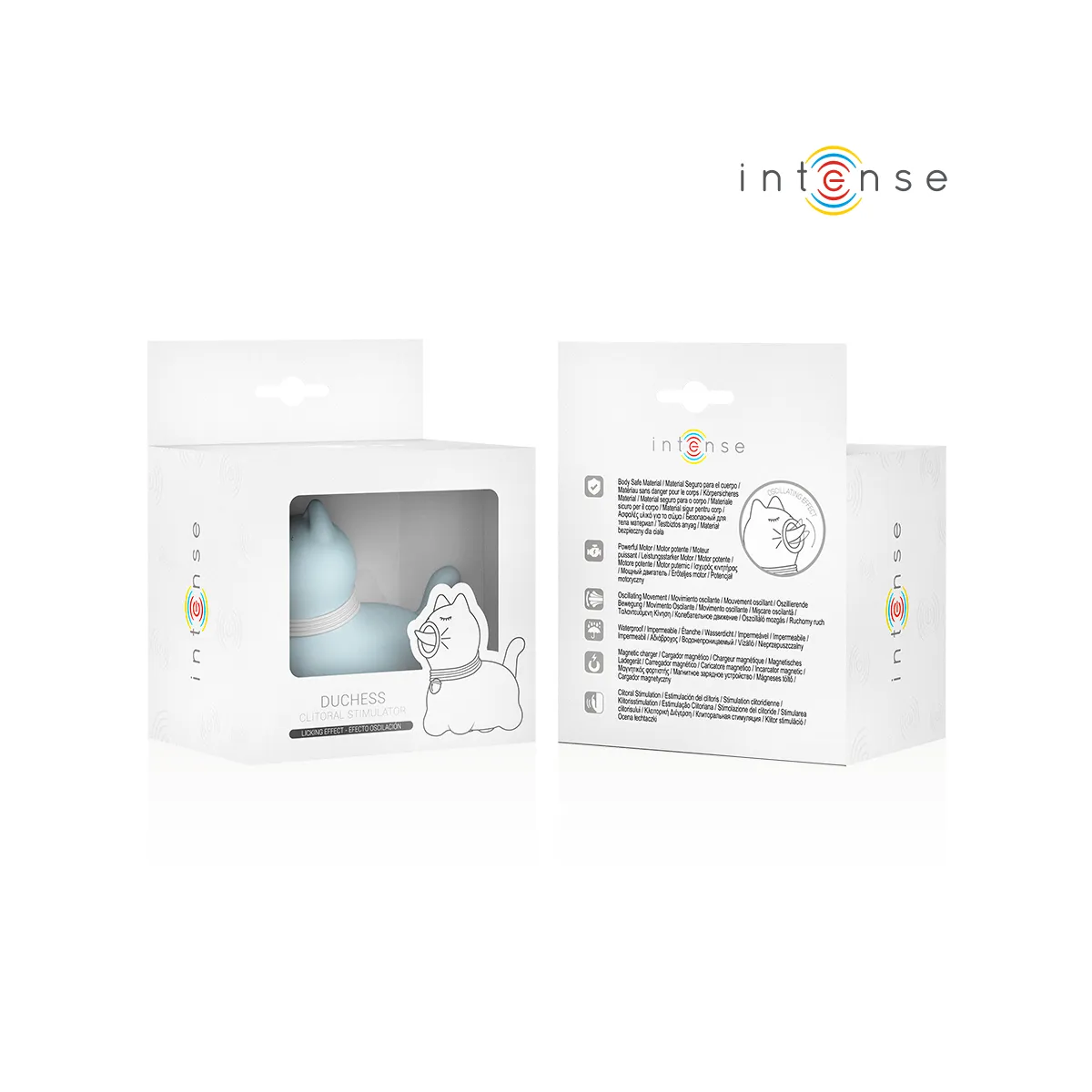 Duchess Stimulator mit Rotierender Zunge 360º Blau von Intense Fun | Fesselliebe.de