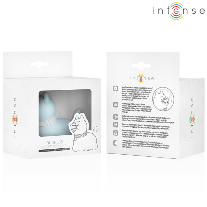 Duchess Stimulator mit Rotierender Zunge 360º Blau von Intense Fun | Fesselliebe.de