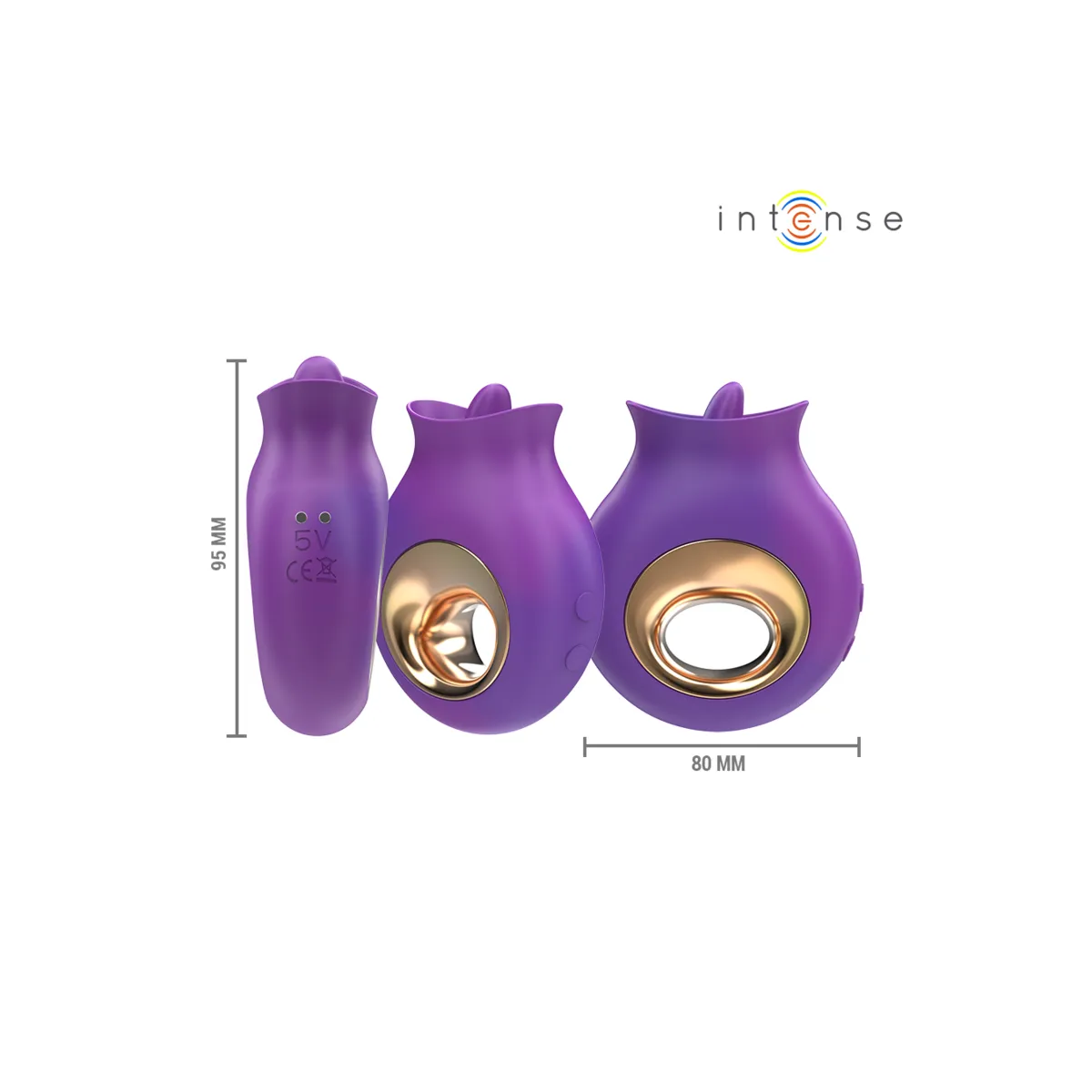 Tuli Klitorisstimulator 9 Vibrationen & 9 Oszillationen Lila von Intense Fun | Fesselliebe.de