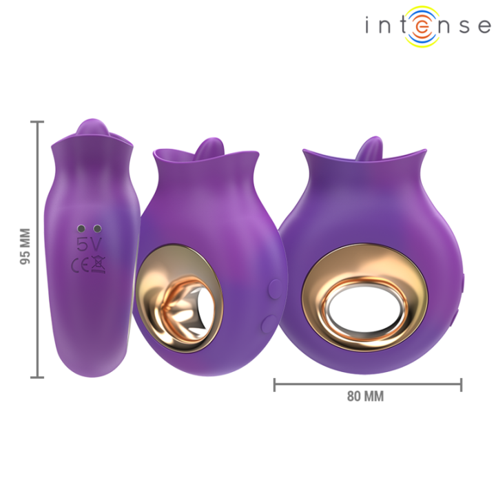 Tuli Klitorisstimulator 9 Vibrationen & 9 Oszillationen Lila von Intense Fun | Fesselliebe.de
