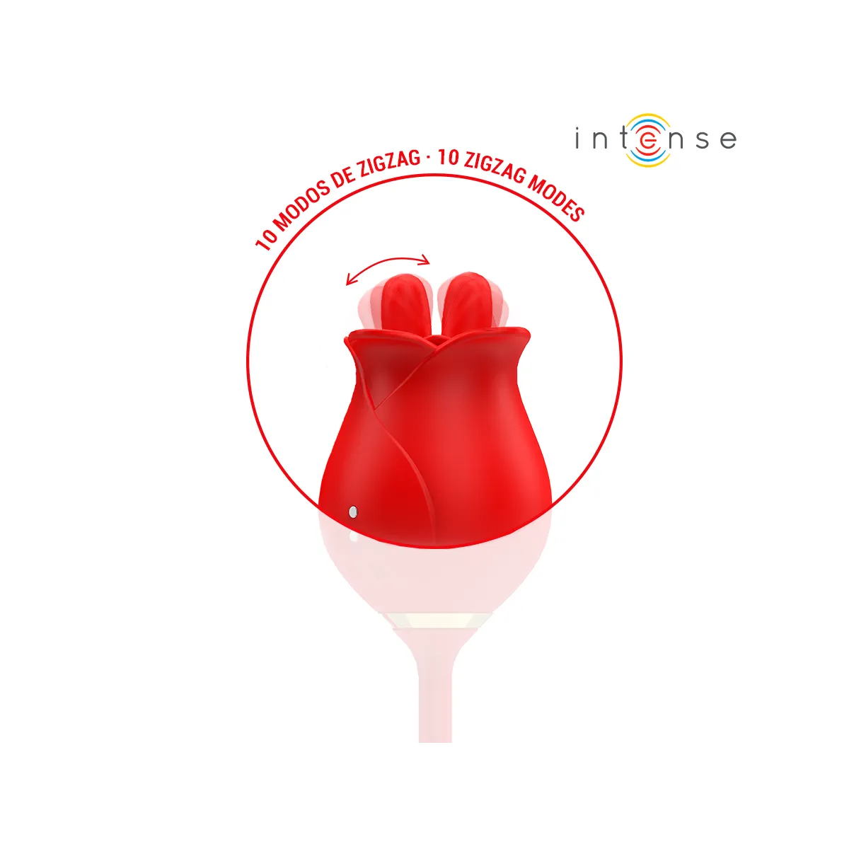 Melanie Doppelter Klitorisstimulator mit Zickzack-Zunge von Intense Fun | Fesselliebe.de